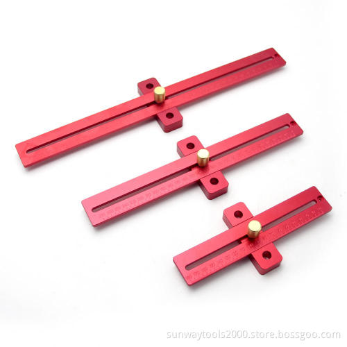 Crossed Ruler Woodworking T Type Scriber Ruler